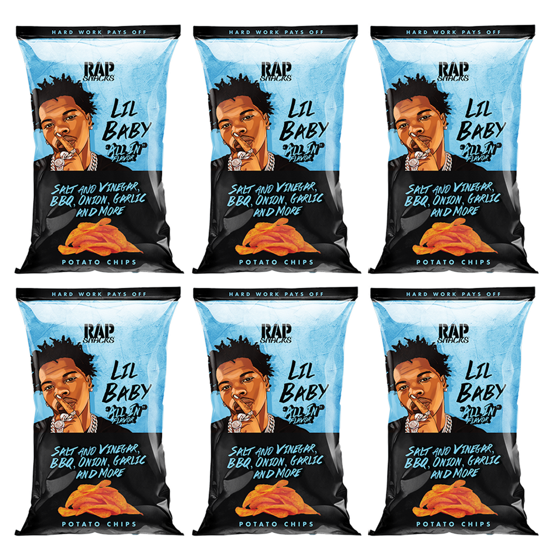 Lil Baby | All In Potato Chips (6 Bags) – OFFICIAL RAP SNACKS